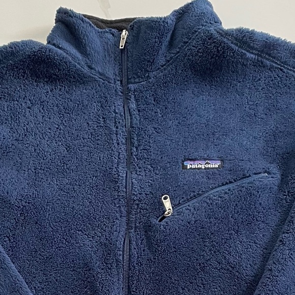 Vintage Made in USA Patagonia R2 Regulator Navy Blue Deep Pile Fleece, Size XXL - Picture 5 of 9